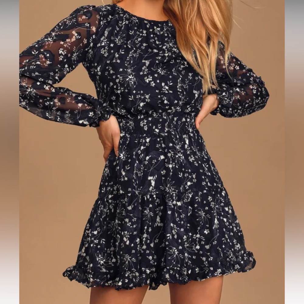 Floral Navy Dress